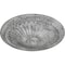 Ekena Millwork Alexa Ceiling Medallion (Fits Canopies up to 3"), 15"OD x 1 3/4"P, Ultra Pure White Crackle CM14AXUWC - alternate 2